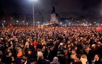 Place de la République, Paris. Photo AFP